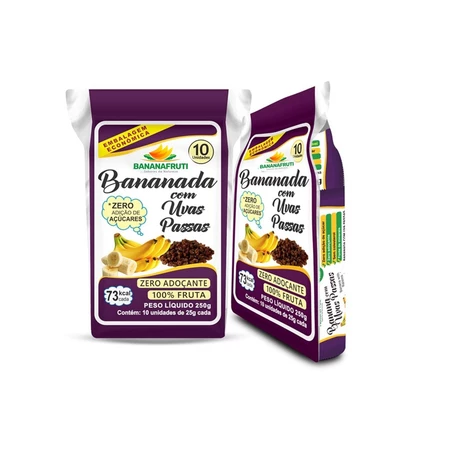 Bananada com Uvas Passas